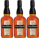 EVAN WILLIAMS SINGLE BARRLE BOURBON 43%ALC 750ml 3bottles