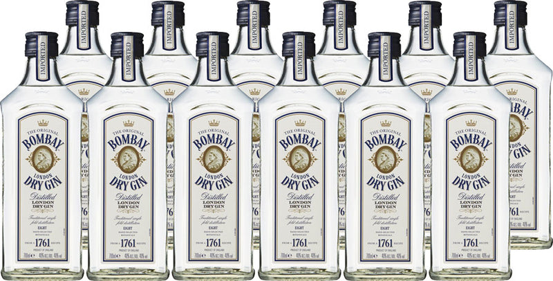 BOMBAY LONDON DRY GIN 40%ALC 700ml 12bottles