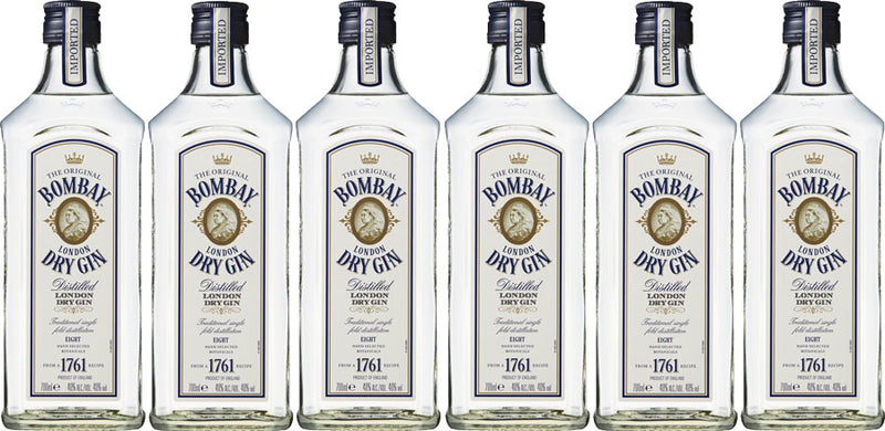 BOMBAY LONDON DRY GIN 40%ALC 700ml 6bottles