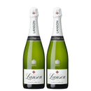 Lanson Champagne – White Label Sec 750ml (2 Bottles) – Product of France