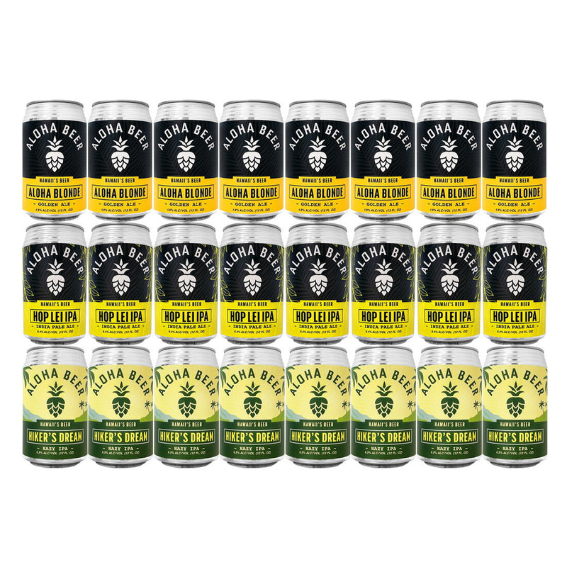 ALOHA BEER 355ml 3 types x 24 cans set