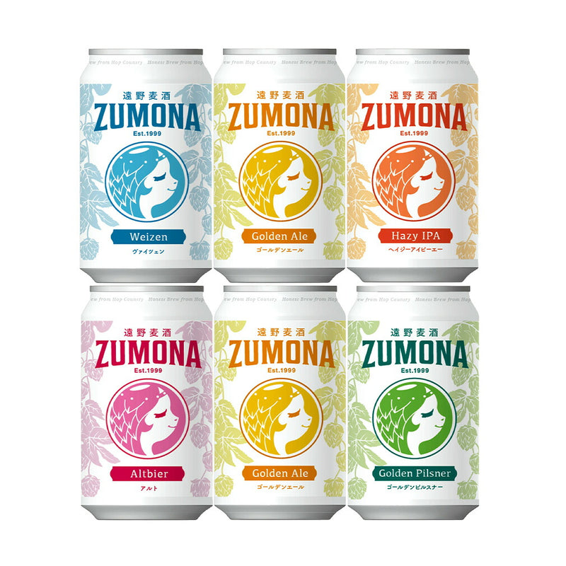 ZUMONA Beer, Craft Beer, 350ml Cans,5-Variety 6-Can Tasting Set