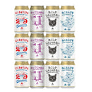 Beer, Isekadoya Beer, 29th Anniversary Limited Edition, Nikukyu IPA, Cat Label Tasting Set, Craft Beer, Can, 350ml, 4 Kinds, 12 Pack, Mie, Cat