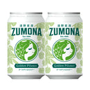 ZUMONA Beer Golden Pilsner, Craft Beer, 350ml Cans (2 Case / 48 Cans)