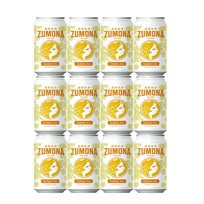 ZUMONA Beer Golden Ale, Craft Beer, 350ml Cans (Pack of 12)