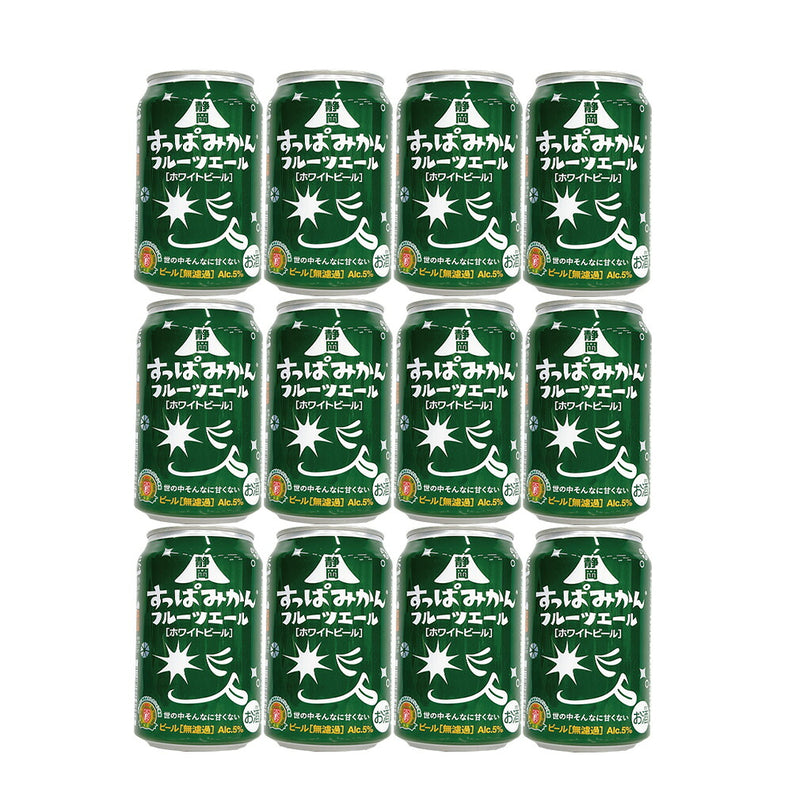 Limited Shizuoka Suppa Mikan Fruit Ale, 350ml Cans, 12-Pack, Craft Beer, FPB Shizuoka
