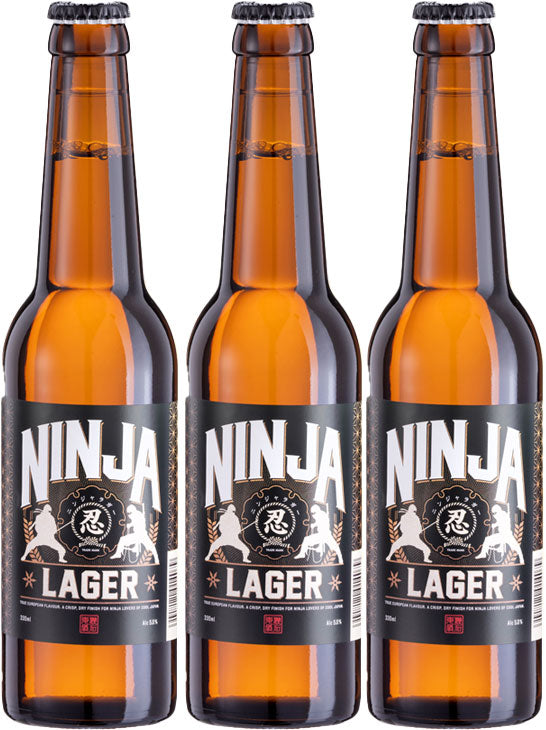 Ninja Lager 330ml 3bottles