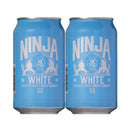 NINJA BEER WHITE (NINJA WHITE), Craft Beer, 350ml Cans (2 Case / 48 Cans)