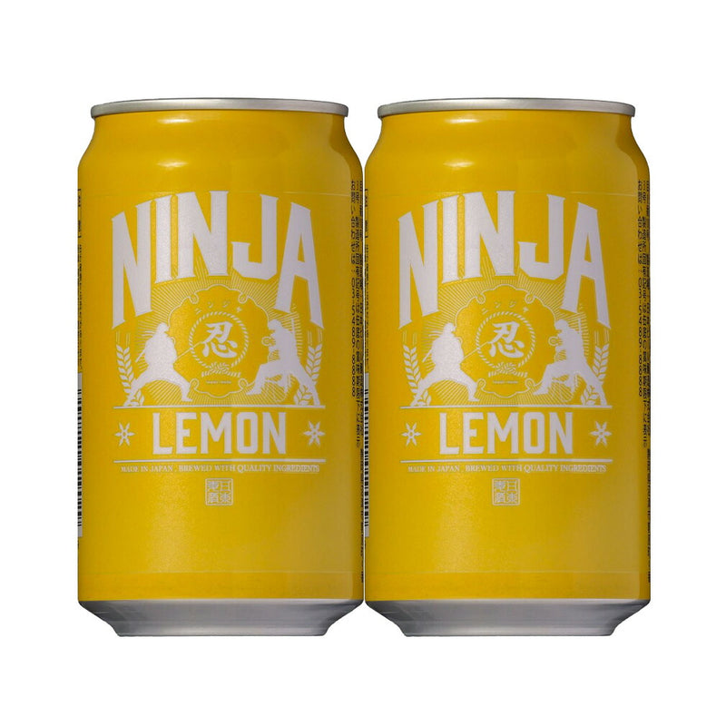 NINJA BEER LEMON (NINJA LEMON), Craft Beer, 350ml Cans (2 Case / 48 Cans)