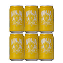 NINJA BEER LEMON (NINJA LEMON), Craft Beer, 350ml Cans (Pack of 6)