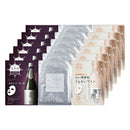 Produced by 3 sake brewerys. Trial set of 3 types of facial masks, 6 sheets each.