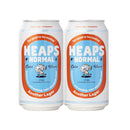 HEAPS NORMAL, Another Lager, Low-Alcohol Beer, 375ml, 48 Cans, 2 Cases, Australian Beer, Low ABV Beer