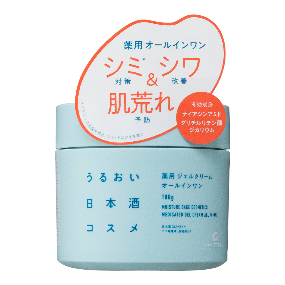 Hakutsuru Moisture Sake Cosmetics: Medicated Gel Cream All-in-one 100g